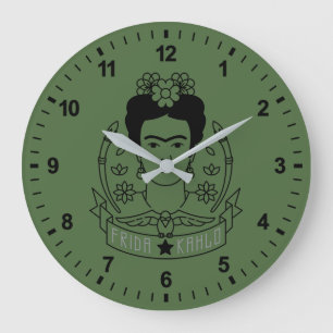 Grande Horloge Ronde Frida Kahlo   Héroïne