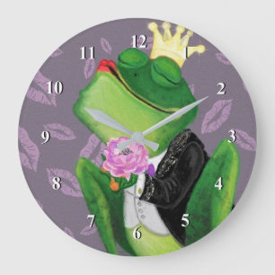 Grande Horloge Ronde Frog Prince - Kissy