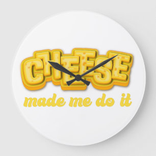 Grande Horloge Ronde Fromage Made me le faire