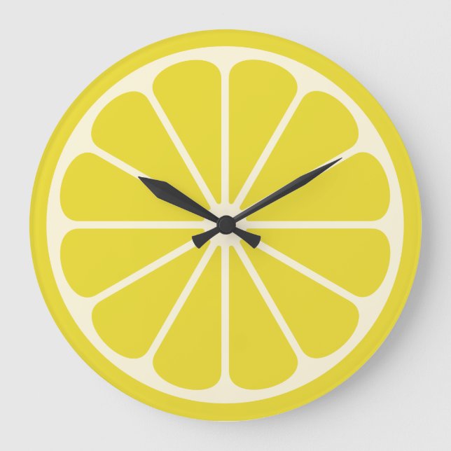 Grande Horloge Ronde Fruit de citron (Recto)