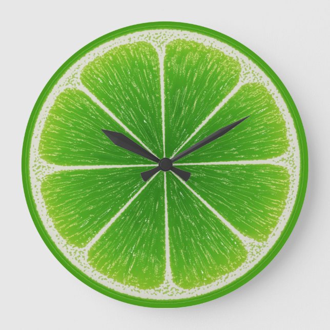 Grande Horloge Ronde Fruit de citron vert (Recto)