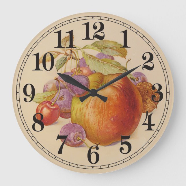 Grande Horloge Ronde Fruit et vie morte (Recto)