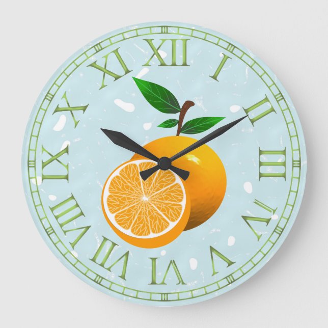 Grande Horloge Ronde Fruit orange (Recto)