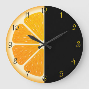 Grande Horloge Ronde Fruit orange, Cuisine