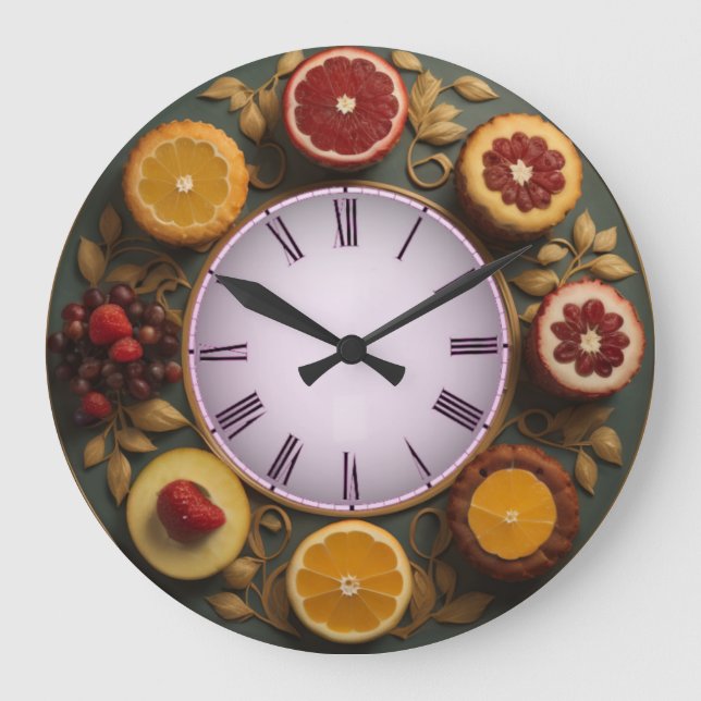Grande Horloge Ronde Fruits (Recto)