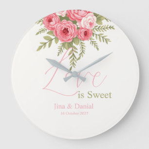 Grande Horloge Ronde Fuchsia Dream