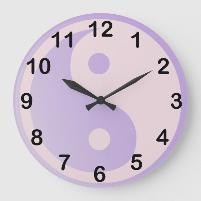 Grande Horloge Ronde Fun Purple Yin Yang (Recto)