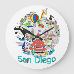 Grande Horloge Ronde Fun San Diego California