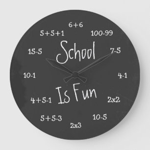 Grande Horloge Ronde Fun School Is Fun Geek Math