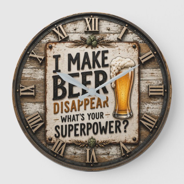 Grande Horloge Ronde Funny Beer  (Recto)