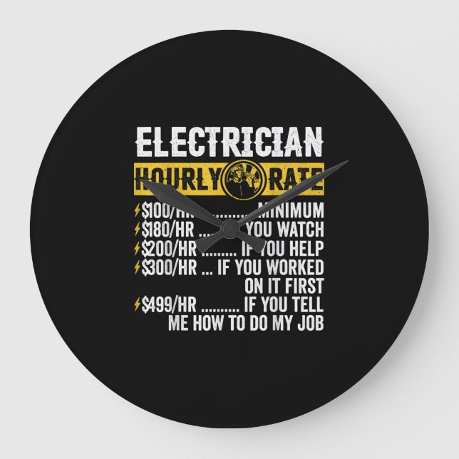 Grande Horloge Ronde Funny Electrician (Recto)