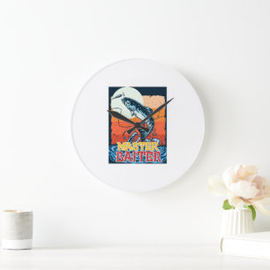 Grande Horloge Ronde Funny Fishing Master Baiter
