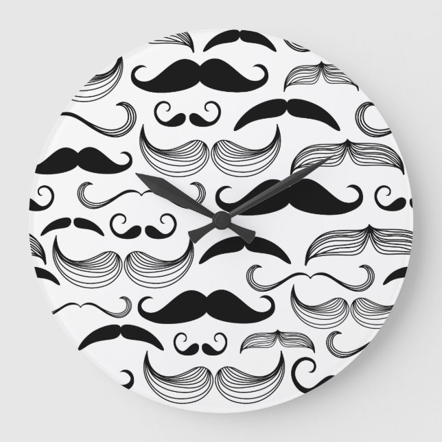 Grande Horloge Ronde Funny Mustache (Recto)
