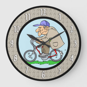 Grande Horloge Ronde Funny Retirement Wall Clock