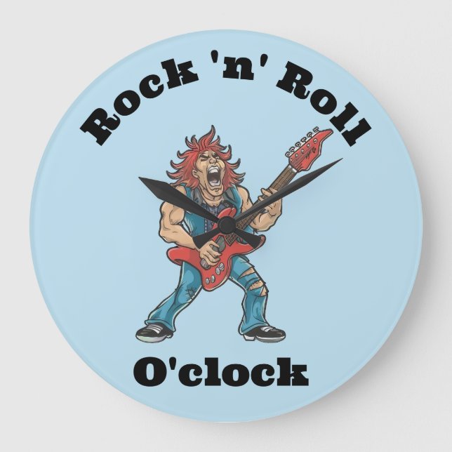 Grande Horloge Ronde Funny Rockstar (Recto)