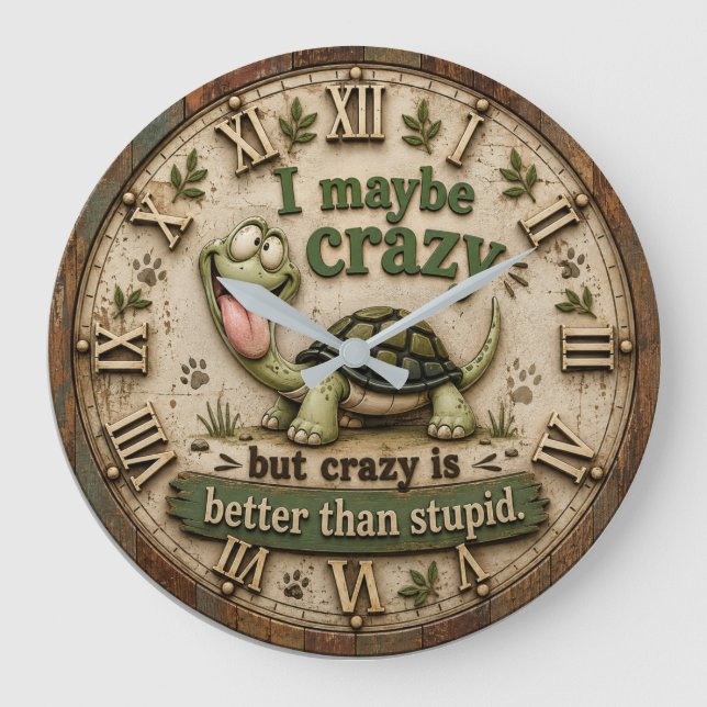 Grande Horloge Ronde Funny Turtle (Recto)