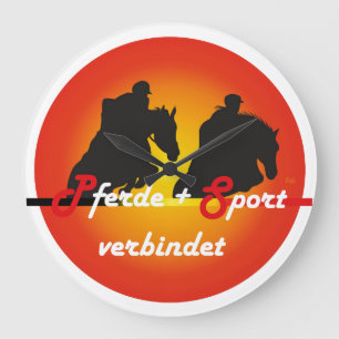 Grande Horloge Ronde Für Pferde und Pferdesport Liebhaber Uhr