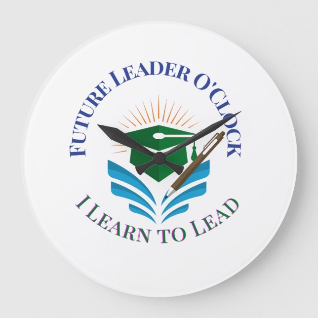 Grande Horloge Ronde Future Leader O'Clock – Apprendre à diriger | Moti (Recto)
