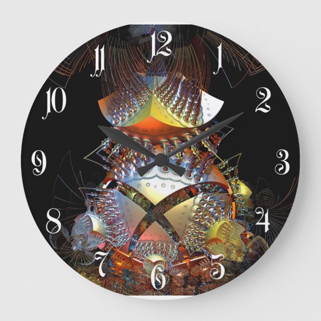 Grande Horloge Ronde Futuristic 3D (Recto)