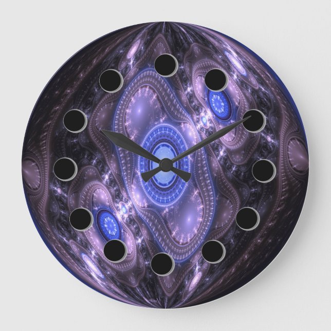 Grande Horloge Ronde Futuristic Abstract (Recto)