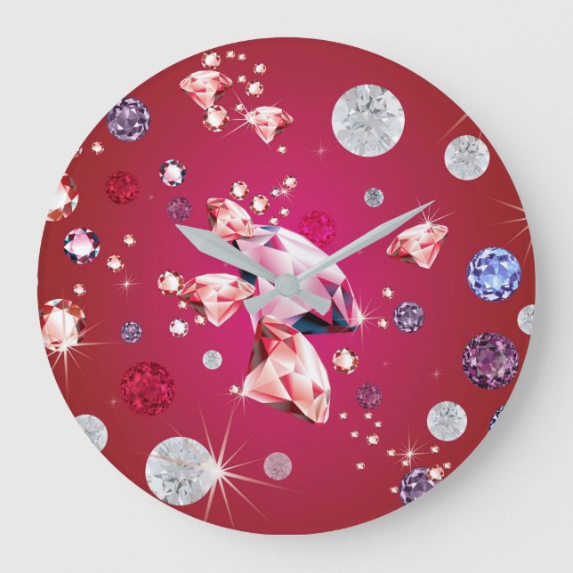 Grande Horloge Ronde Galaxie de diamant 6 (Recto)