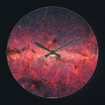 Grande Horloge Ronde Galaxie de la Voie Lactée<br><div class="desc">Galaxie de la Voie Lactée</div>