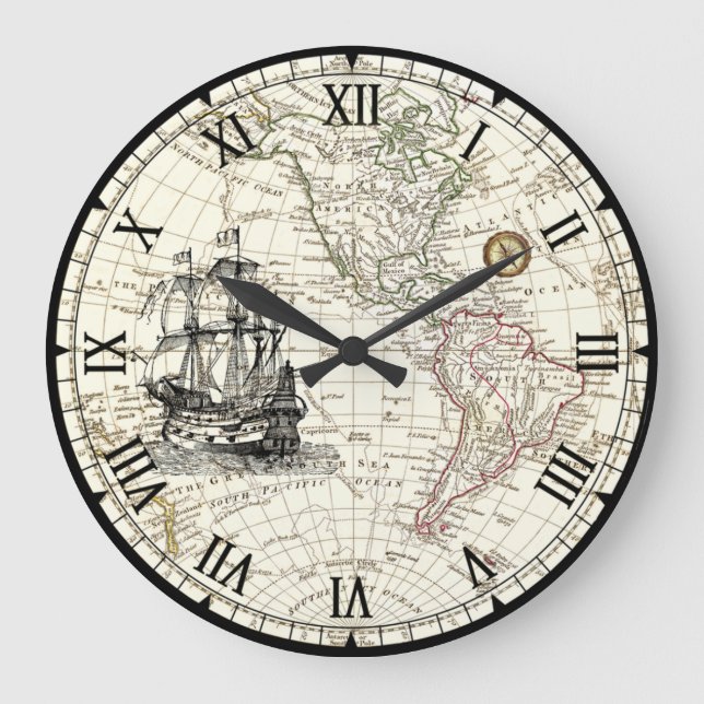 Grande Horloge Ronde Galleon Sailing Ship 1789 (Recto)