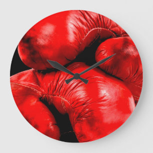 Grande Horloge Ronde Gants de boxe Style de broyage