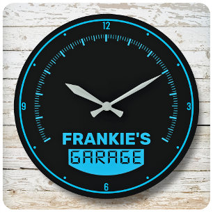 Grande Horloge Ronde Garage de Speedometer
