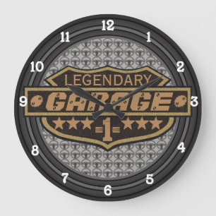 Grande Horloge Ronde Garage légendaire personnalisé