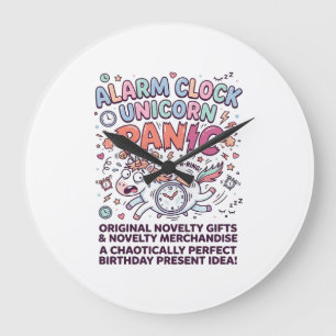 Grande Horloge Ronde Garde du Royaume Licorne Conception Vectorielle Ad