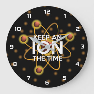Grande Horloge Ronde GARDER UN ION LE TEMPS Science