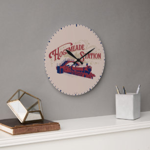 Grande Horloge Ronde Gare de HOGSMEADE Graphique Vintage
