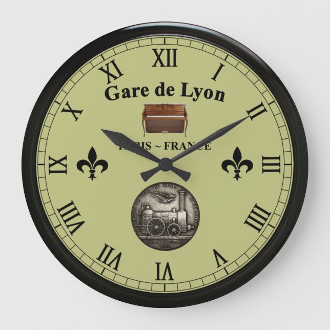 Grande Horloge Ronde Gare de Lyon - Paris France ~ Upright Piano ~  (Recto)