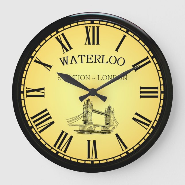 Grande Horloge Ronde Gare de Waterloo ~ Tower Bridge ~ Londres Angleter (Recto)