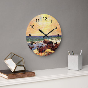 Grande Horloge Ronde Gauguin - Rochers et Mer,