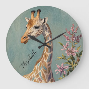 Grande Horloge Ronde Géant doux personnalisé