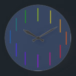 Grande Horloge Ronde Geek clock<br><div class="desc">Minimum color and design. Style maximum.</div>