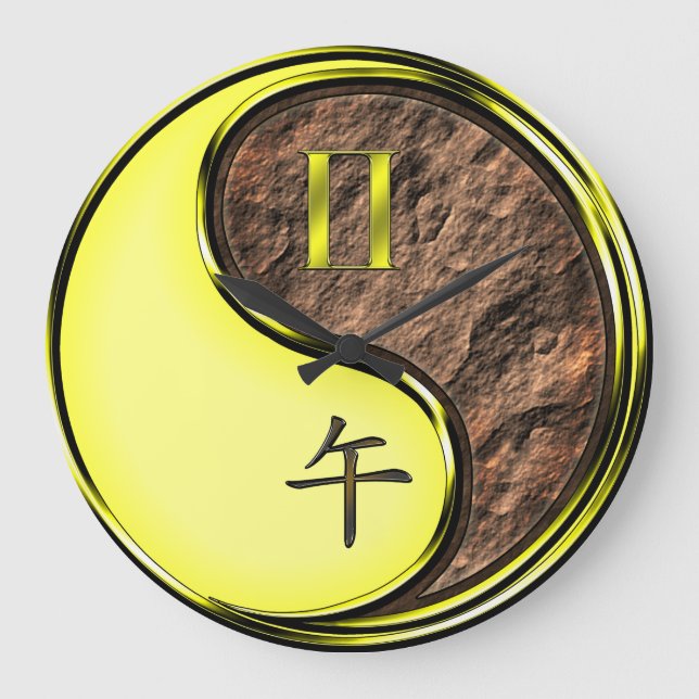 Grande Horloge Ronde Gémeaux & Cheval de Terre (Recto)