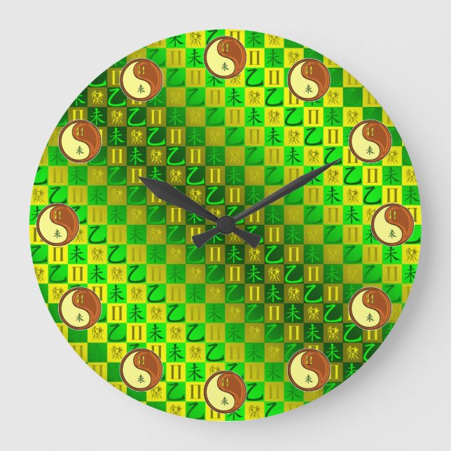 Grande Horloge Ronde Gémeaux & Chèvre de Bois (Recto)