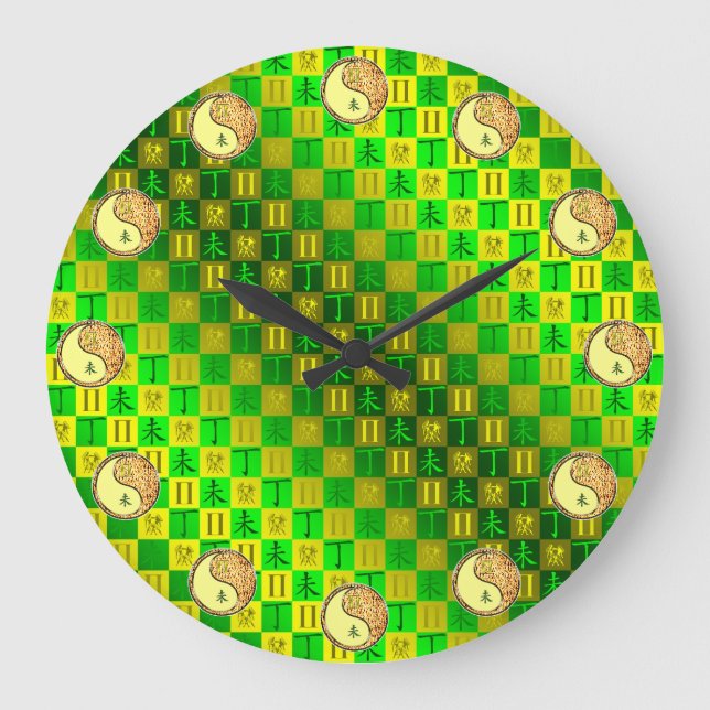Grande Horloge Ronde Gémeaux & Chèvre de Feu (Recto)