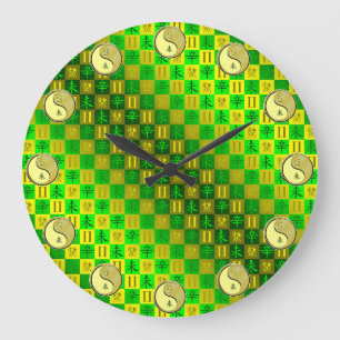 Grande Horloge Ronde Gémeaux & Chèvre Métal