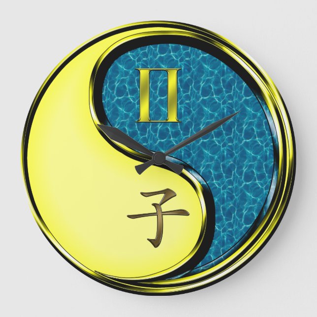 Grande Horloge Ronde Gémeaux & Rat d'eau (Recto)