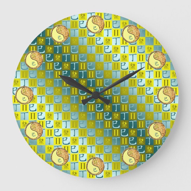 Grande Horloge Ronde Gémeaux & Serpent de feu (Recto)