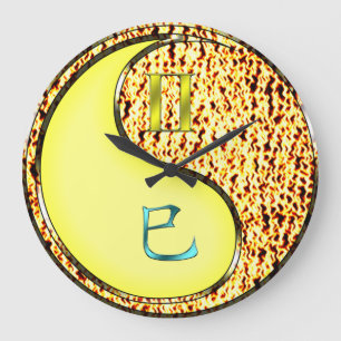 Grande Horloge Ronde Gémeaux & Serpent de feu