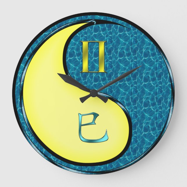 Grande Horloge Ronde Gémeaux & Serpent d'eau (Recto)