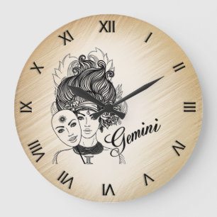 Grande Horloge Ronde Gemini Masqué Lady Zodiac