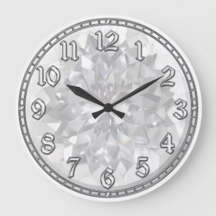 Grande Horloge Ronde Gemme blanche