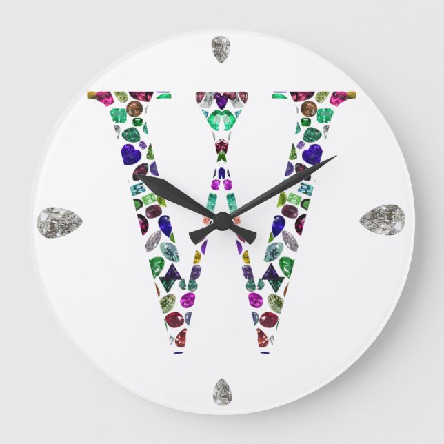Grande Horloge Ronde Gemstone Monogram (Recto)