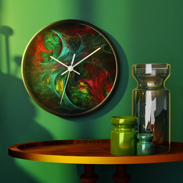 Grande Horloge Ronde Genesis Nova Abstract Art Round (Genesis Nova Abstract Art Round Wall Clock)